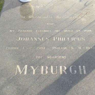 MYBURGH Johannes Phillipus 1900-1973