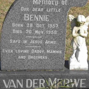 MERWE Bennie, van der 1957-1959