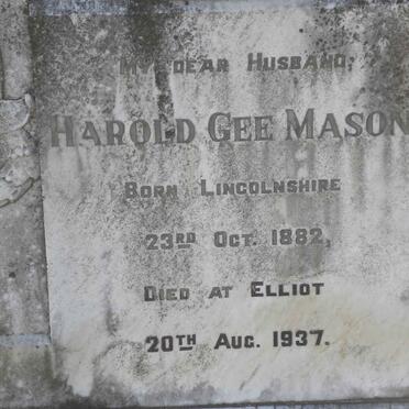 MASON Harold Gee 1882-1937
