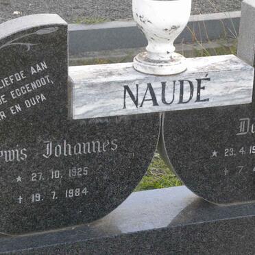 NAUDE Lewis Johannes 1925-1984 &amp; Daisy HENNING 1932-1998