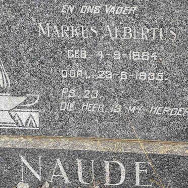 NAUDE Markus Albertus 1884-1939