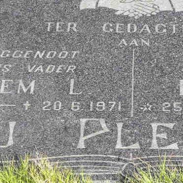 PLESSIS Willem L., du 1901-1971 &amp; Hermina A. 1906-1990