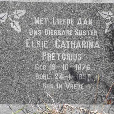 PRETORIUS Elsie Catharina 1876-1956
