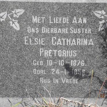 PRETORIUS Elsie Catharina 1876-1956