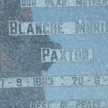 PAXTON Blanche Muriel 1883-1978