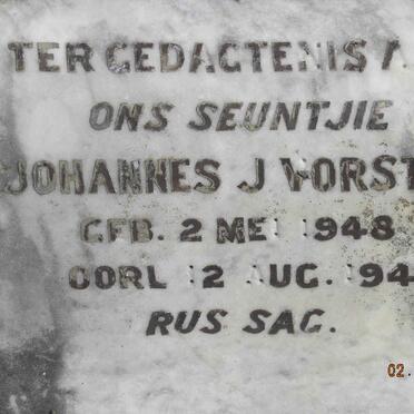 VORSTER Johannes J. 1948-1948