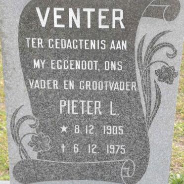 VENTER Pieter L. 1905-1975