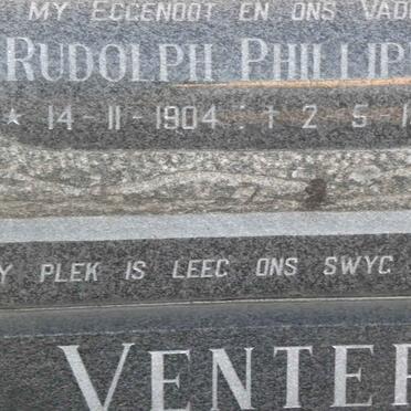 VENTER Rudolph Phillipus 1904-1980