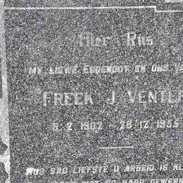 VENTER Freek J. 1902-1955