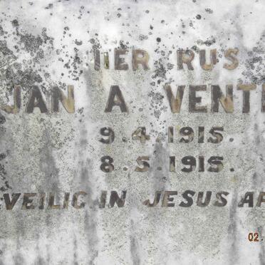 VENTER Jan A. 1915-1915