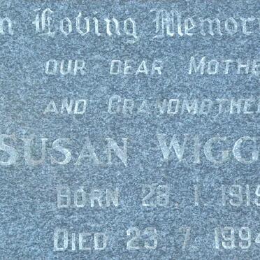 WIGGIL Susan 1915-1994