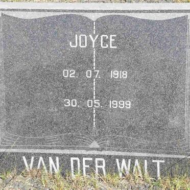 WALT Joyce, van der 1918-1999