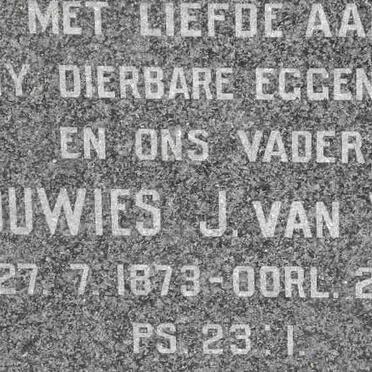 WYK Louwies J., van 1873-1961