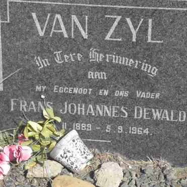 ZYL Frans Johannes Dewald, van 1889-1964