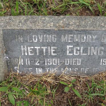 EGLING Hettie 1901-1903