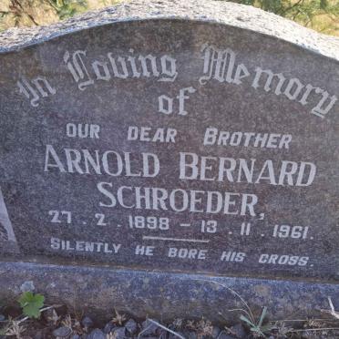 SCHROEDER Arnold Bernard 1898-1961