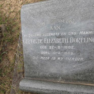 DORFLING Gertrude Elizabeth 1902-1956