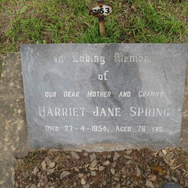 SPRING Harriet Jane -1954