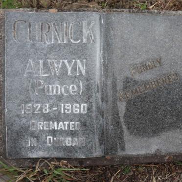 CURNICK Alwyn 1928-1960