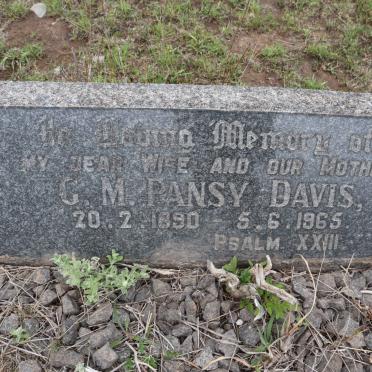 DAVIS G.M. Pansy 1890-1965