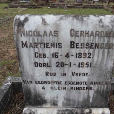 BESSENGER Nicolaas Gerhardus Martienis 1892-1951