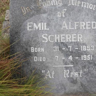 SCHERER Emil Alfred 1893-1951