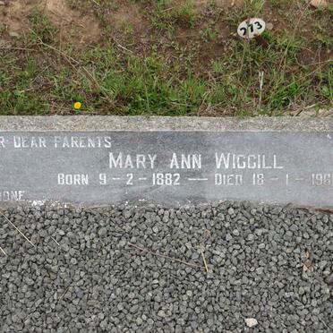 WIGGILL Mary Ann 1882-1961