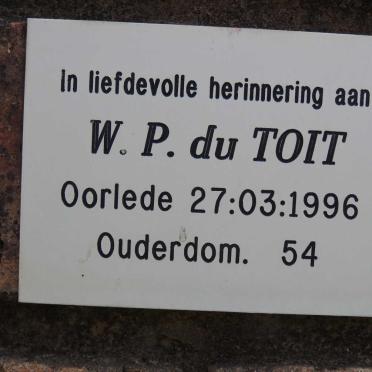 TOIT W.P., du -1996