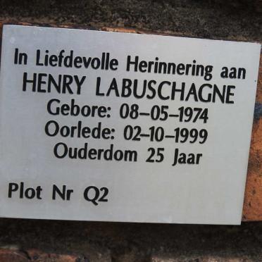 LABUSHAGNE Henry 1974-1999