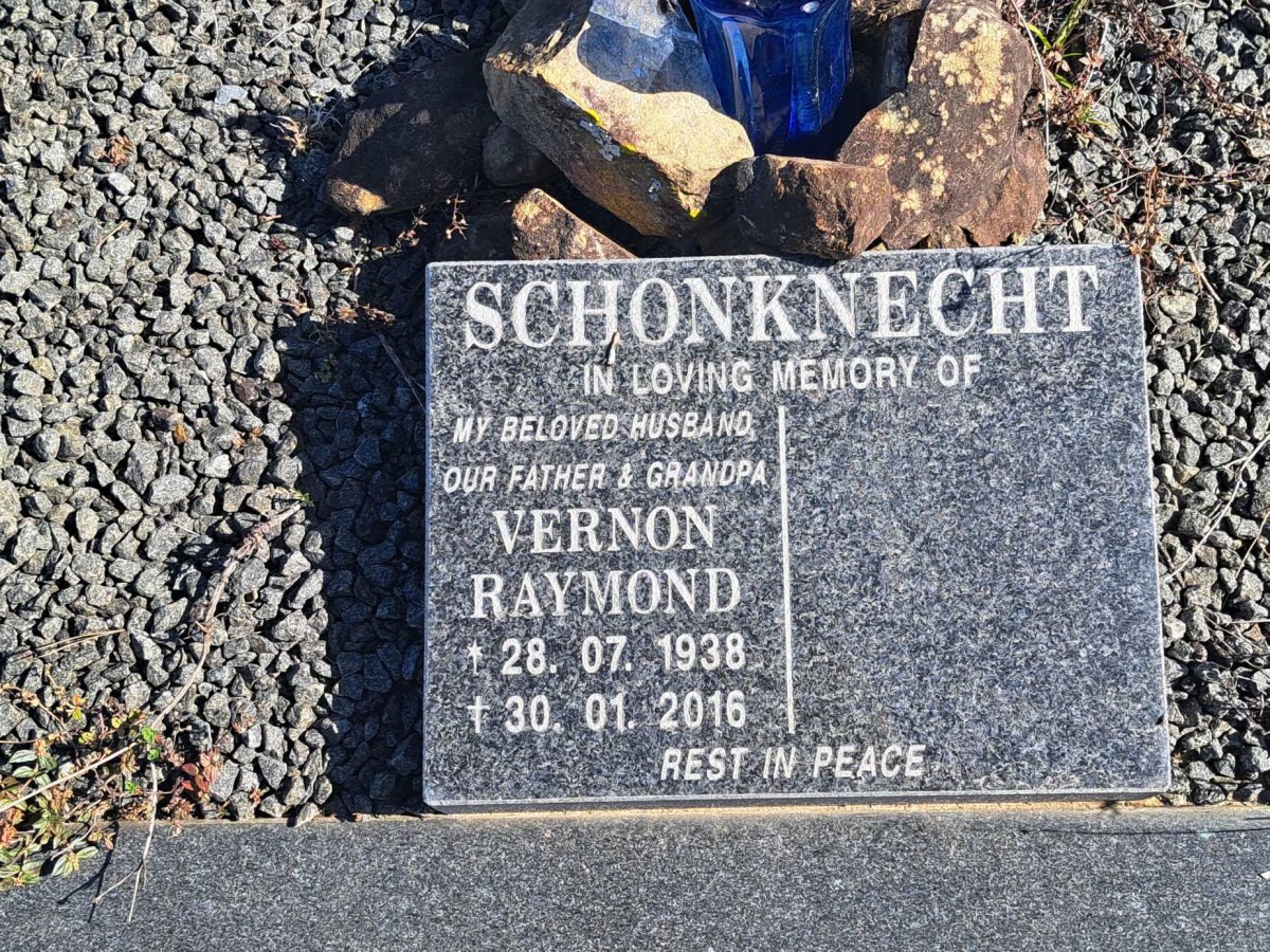 SCHONKNECHT Vernon Raymond 1938-2016