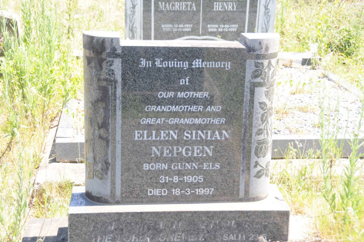 NEPGEN Ellen Sinian nee GUNN-ELS 1905-1997