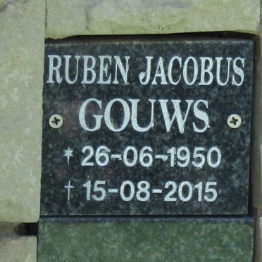 GOUWS Ruben Jacobus 1950-2015