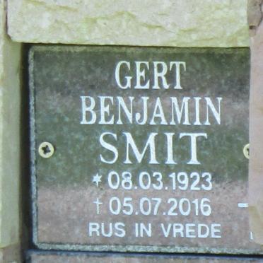 SMIT Gert Benjamin 1923-2016