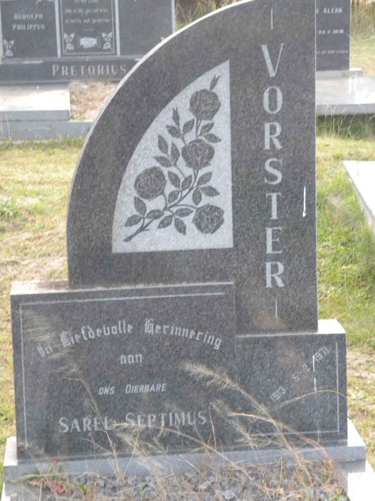 VORSTER Sarel Septimus 1913-1971