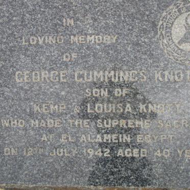 KNOTT George Cummings -1942
