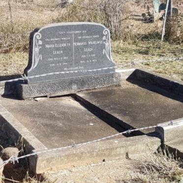 LEACH Hermanus Wilhelmus 1885-1958 &amp; Maria Elizabeth NEL 1904-1944