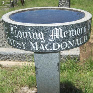 MACDONALD Patsy 1907-1987