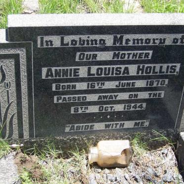 HOLLIS Annie Louisa 1870-1944