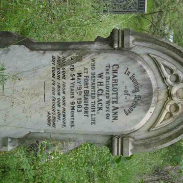 CLACK Charlotte Ann -1903