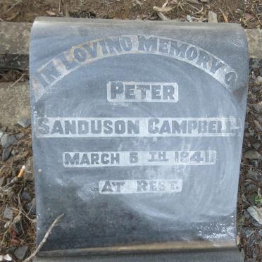 CAMPBELL Peter Sanduson -1941