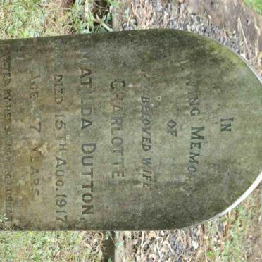 DUTTON Charlotte Matilda - 1917