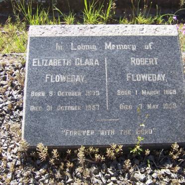 FLOWEDAY Robert 1869-1958 &amp; Elizabeth Clara 1873-1957