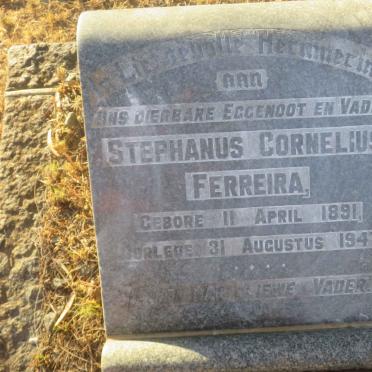 FERREIRA Stephanus Cornelius 1891-1947