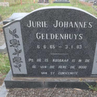 GELDENHUYS Jurie Johannes 1965-1983