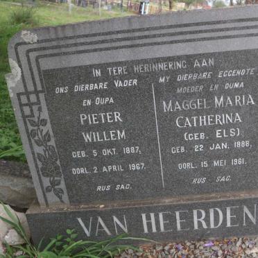 HEERDEN Pieter Willem, van 1887-1967 &amp; Maggel Maria Catherina ELS 1888-1961