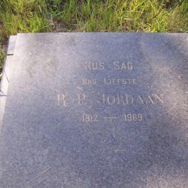 JORDAAN R.P. 1912-1969