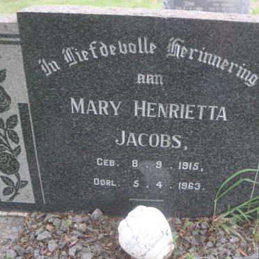 JACOBS Mary Henrietta 1915-1963
