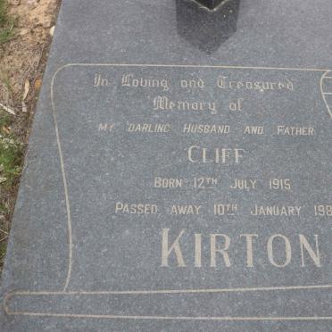 KIRTON Cliff 1915-1983