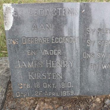 KIRSTEN James Henry 1910-1959 