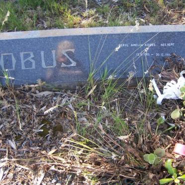 KOBUS Beryl Amelia nee KENT 1905-1994